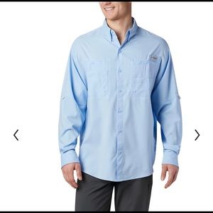 Columbia Men’s Long Sleeve PFG Tamiami Blue